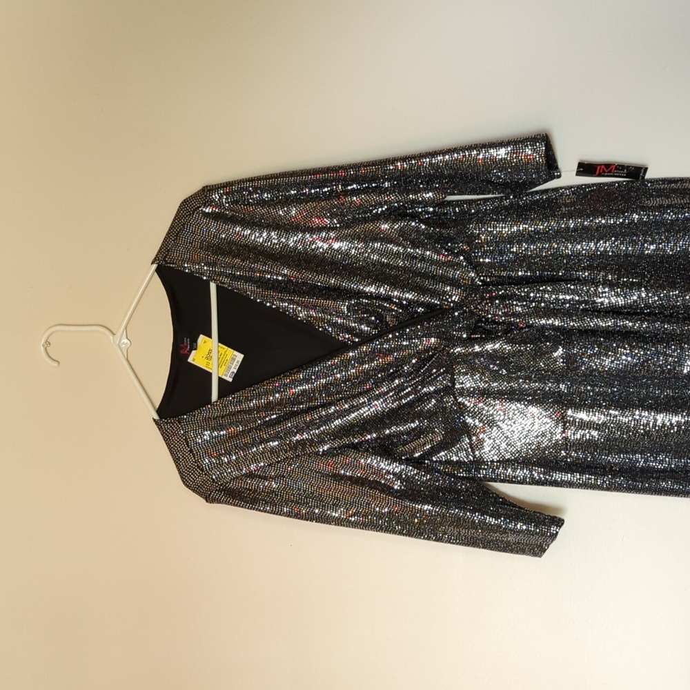 NWT Silver Sequin Dress